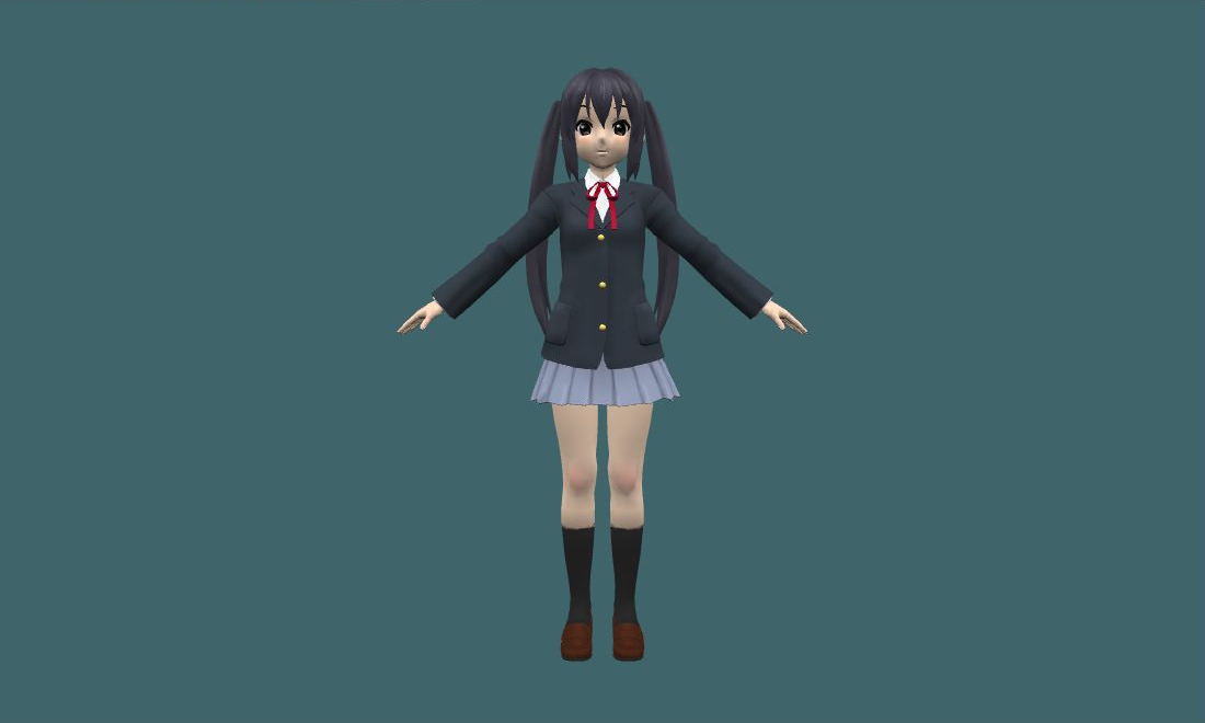 Azusa - Human Model - front - GoldSrc Studio preview