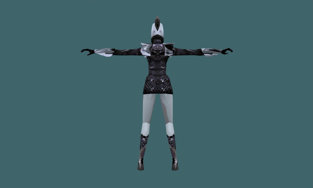 JaNeT - Human Model - back - GoldSrc Studio preview