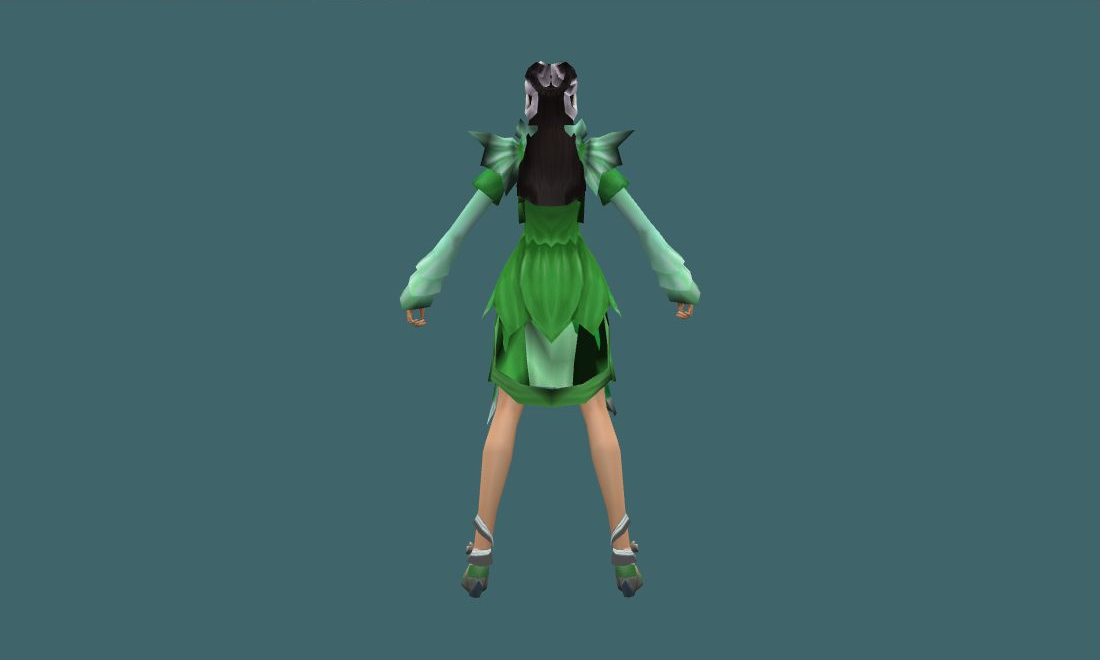 green (Green) - Human Model - back - GoldSrc Studio preview