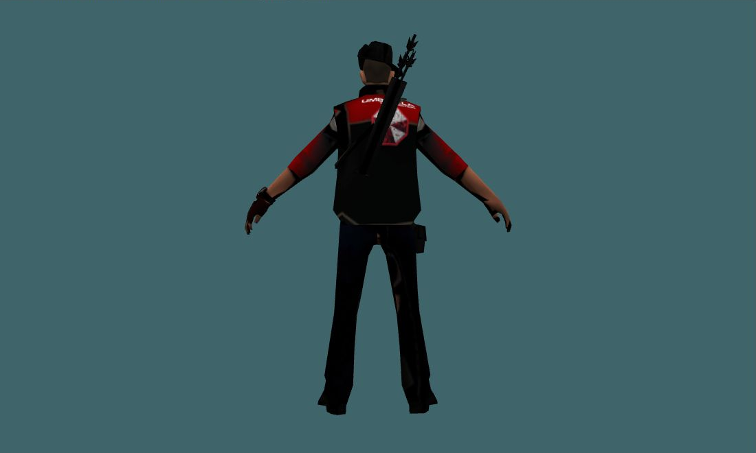 Sniper (Umbrella) - Human Model - back - GoldSrc Studio preview