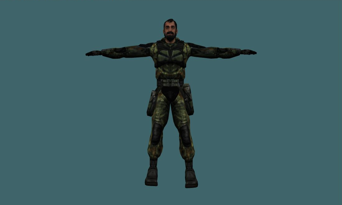 Vano - Human Model - front - GoldSrc Studio preview
